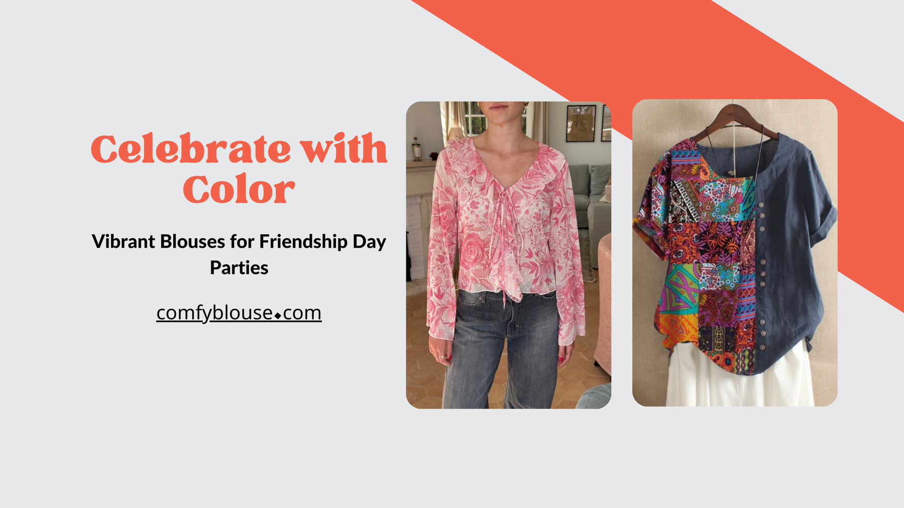 Celebrate with Color: Vibrant Blouses for Friendship Day Parties