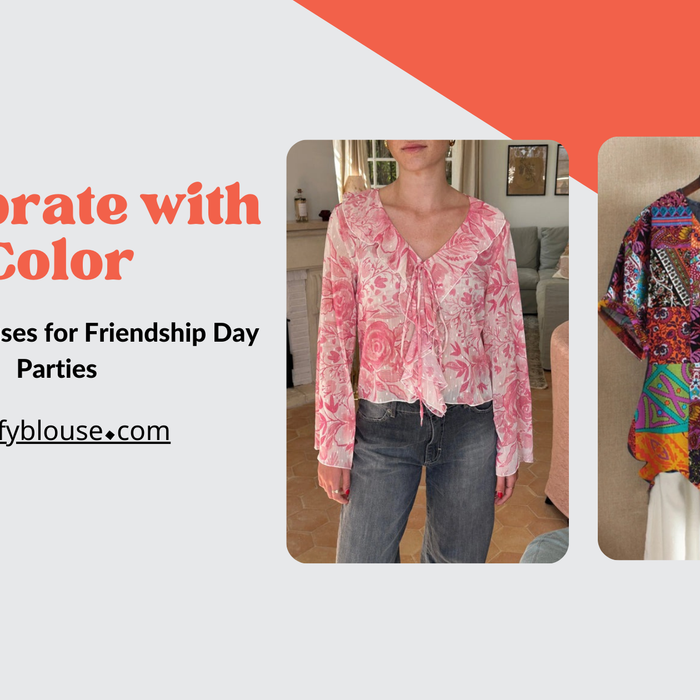 Celebrate with Color: Vibrant Blouses for Friendship Day Parties