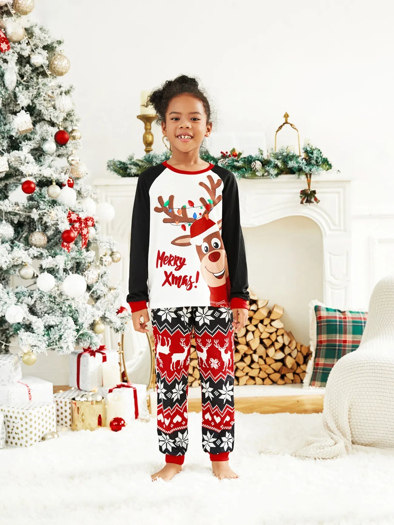 Reindeer Family Matching Christmas Pajama Set