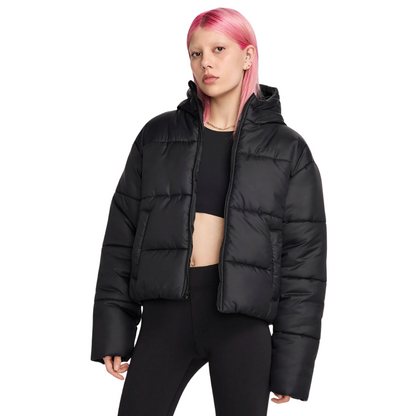 Insulated Quilted Hooded Puffer Jacket