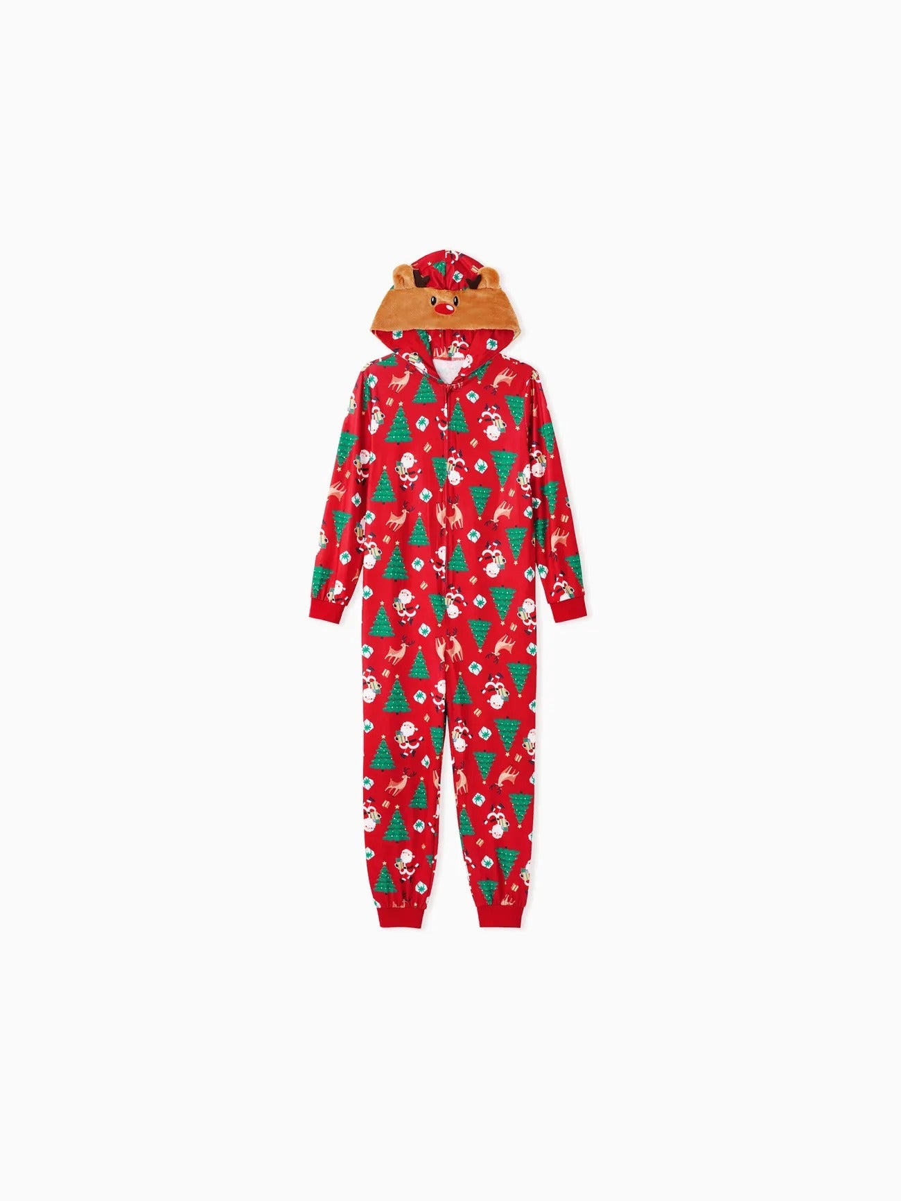 3D Reindeer Hooded Christmas Family Pajama Set