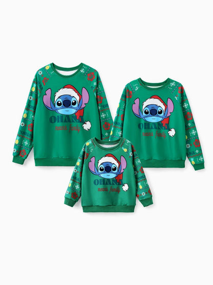 Christmas Family Matching Long Sleeve Stitch Sweatshirt