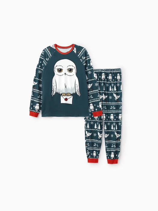 Harry Potter Family Christmas Owl Design Pajama Set