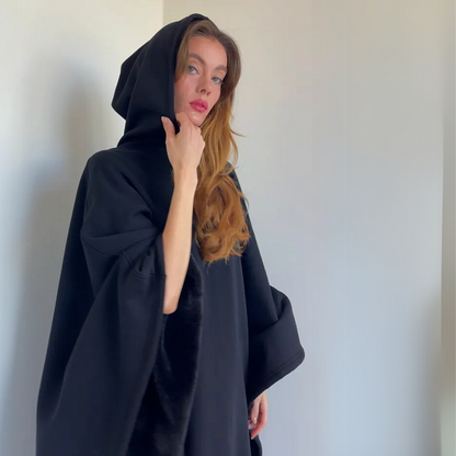 Plush Oversized Hooded Blanket Cloak