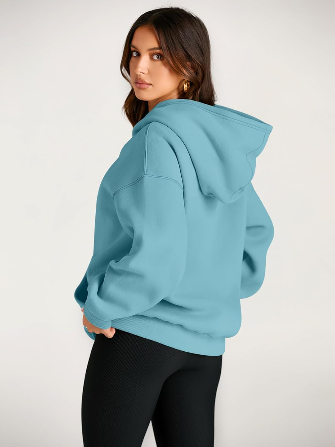 Oversized Fleece Hoodie For Woman