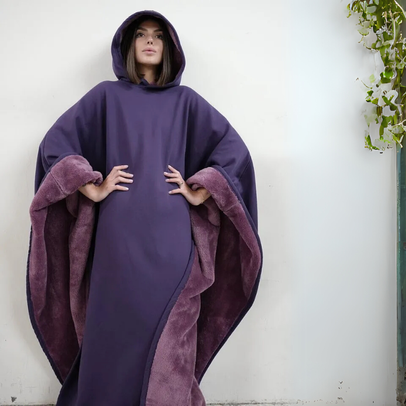 Plush Oversized Hooded Blanket Cloak