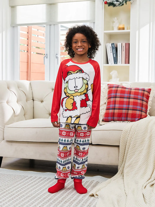 Printed Garfield Family Matching Christmas Pajama Set