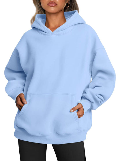 Oversized Fleece Hoodie For Woman