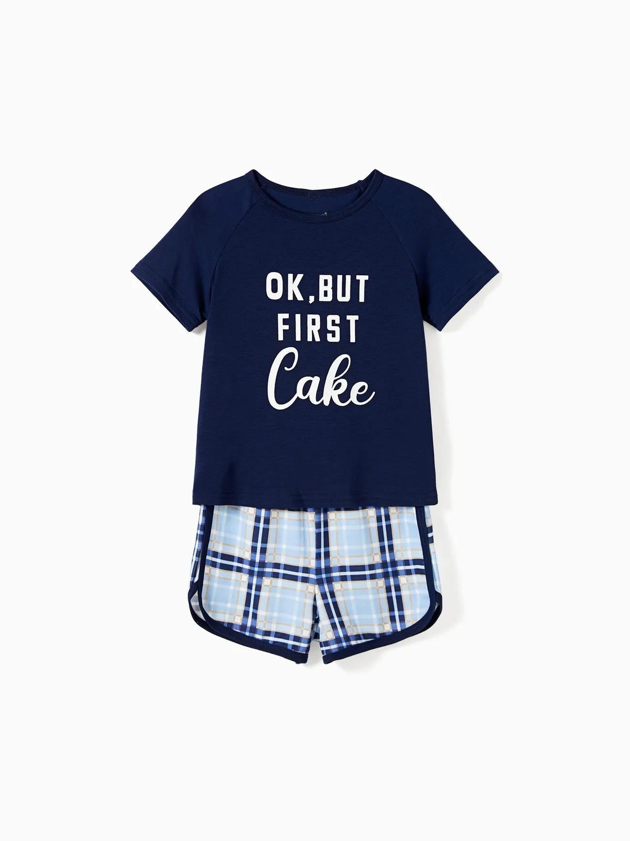 Ok But First Coffee Printed Family Matching Shorts Set