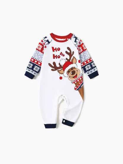 Reindeer Printed Matching Family Outfit Set