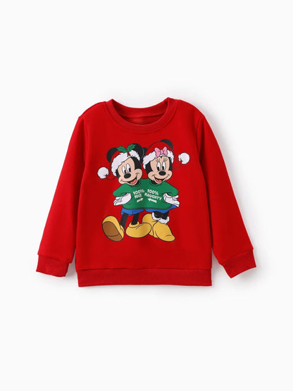 Mickey And Friends Printed Family Christmas Matching Sweatshirt