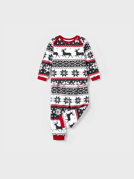 Family Matching Nordic Reindeer Pajama Set