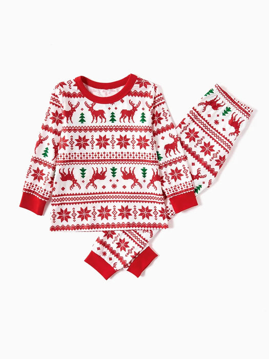 Reindeer Snowflake Family Matching Pajama Set