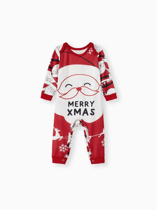 Merry Christmas Printed Family Matching Pajama Set