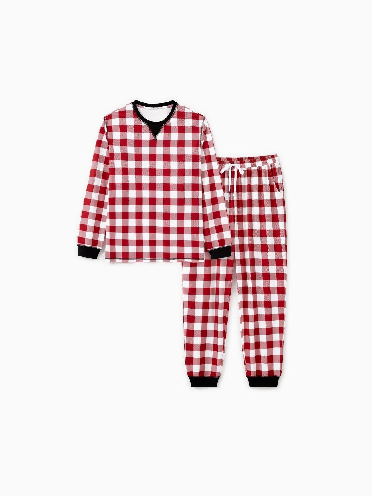 Christmas Family Matching Checkered Plaid Pajama Set