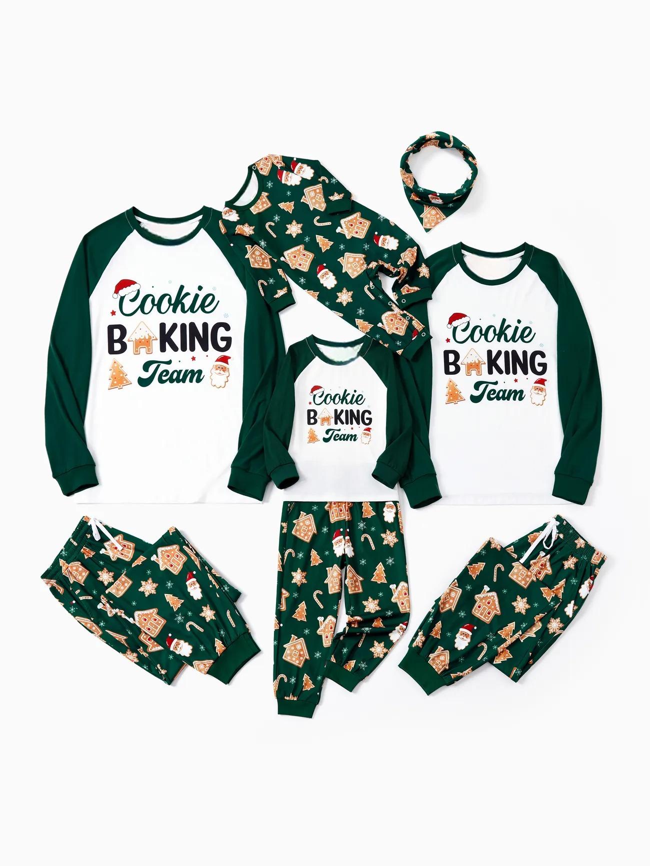 Matching Family Gingerbread House Pajama Set With Raglan Sleeves