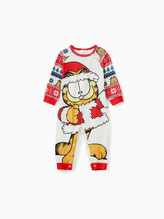 Printed Garfield Family Matching Christmas Pajama Set