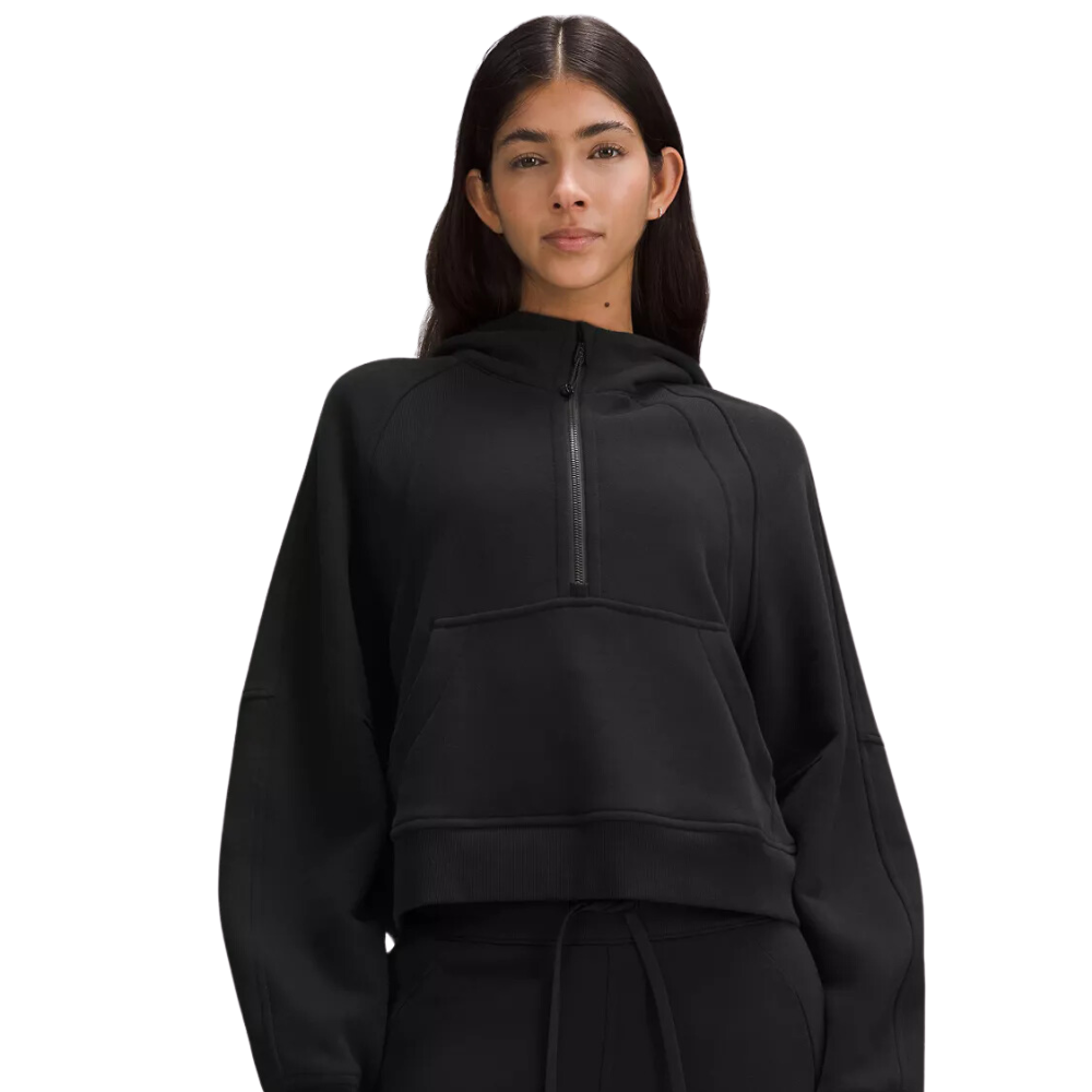 Oversized Half Zip Active Hoodie