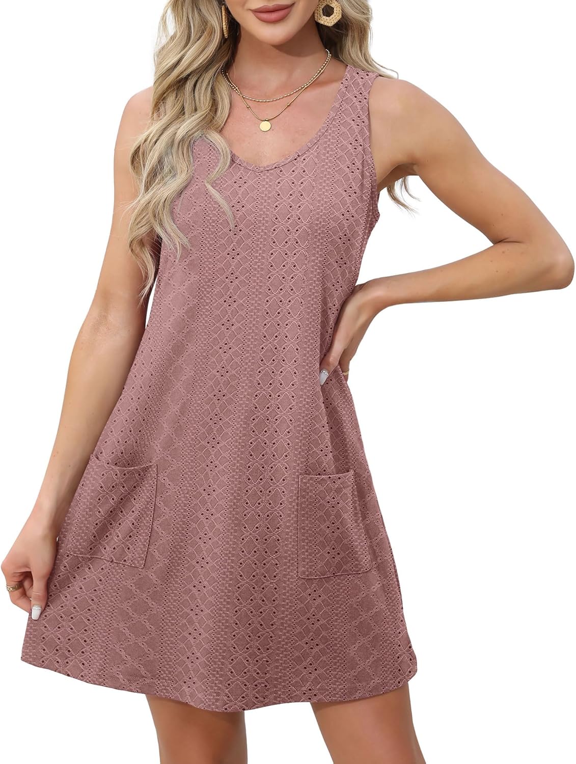 Sundresses Sleeveless Swimsuit Dress