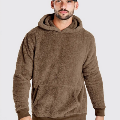 Plush Fleece Pullover With Kangaroo Pocket