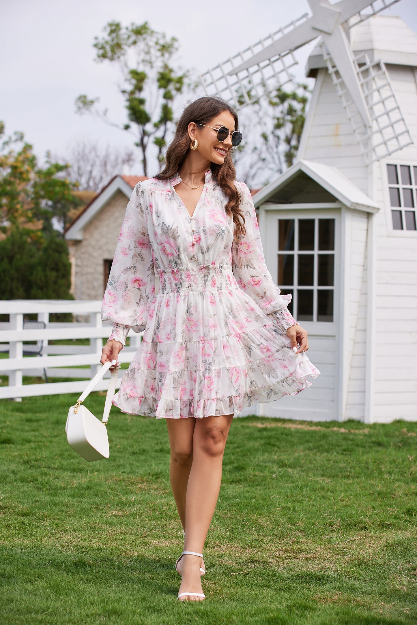 Adley Ruffle Mini Dress