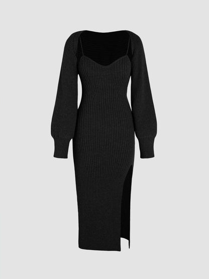 Cami Sweater Dress And Cardigan