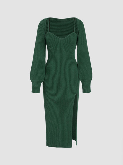 Cami Sweater Dress And Cardigan