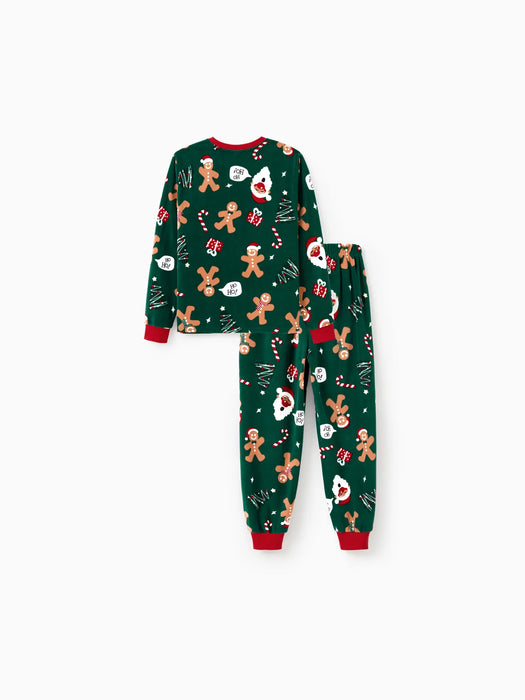 Christmas Gingerbread Printed Family Outfit Set