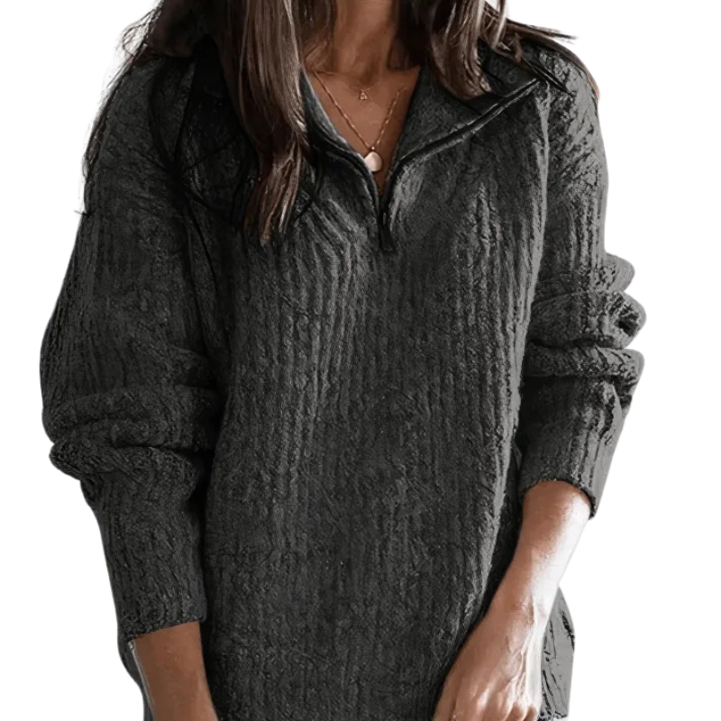 Timeless Quarter Zip Knit Sweater