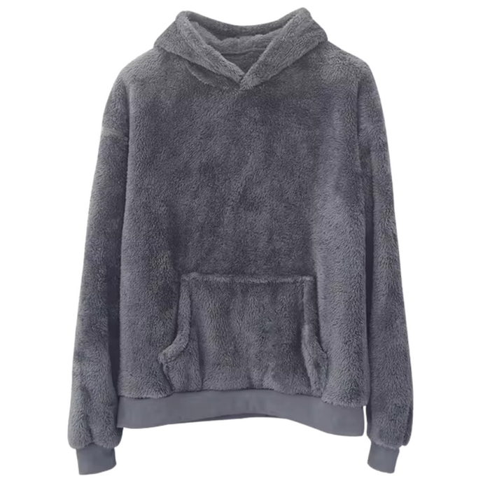 Fleece Patterned Hoodie