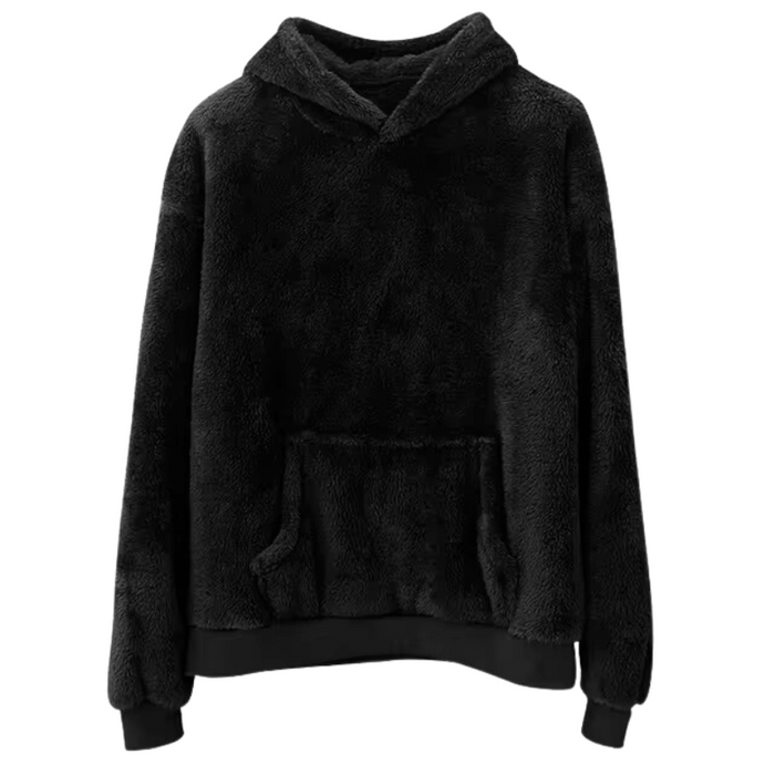 Fleece Patterned Hoodie