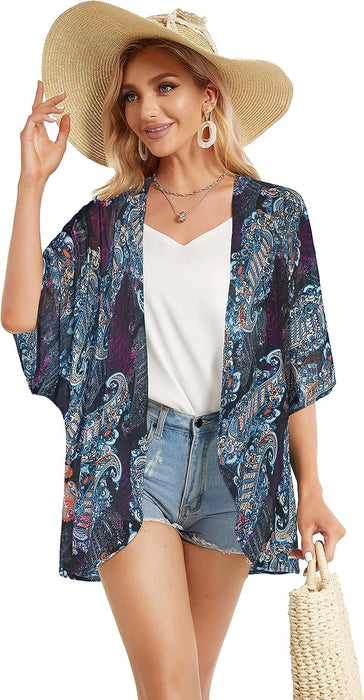 Floral Print Puff Sleeve  Top