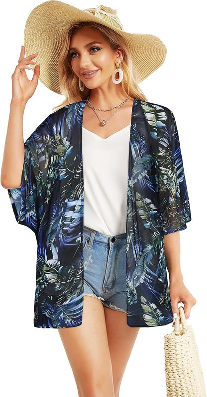 Floral Print Puff Sleeve  Top