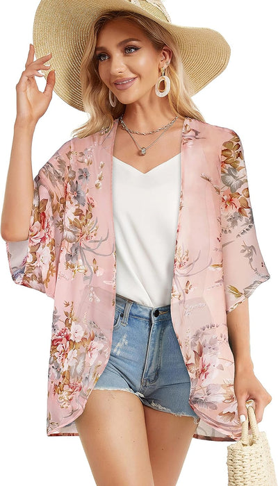 Floral Print Puff Sleeve  Top