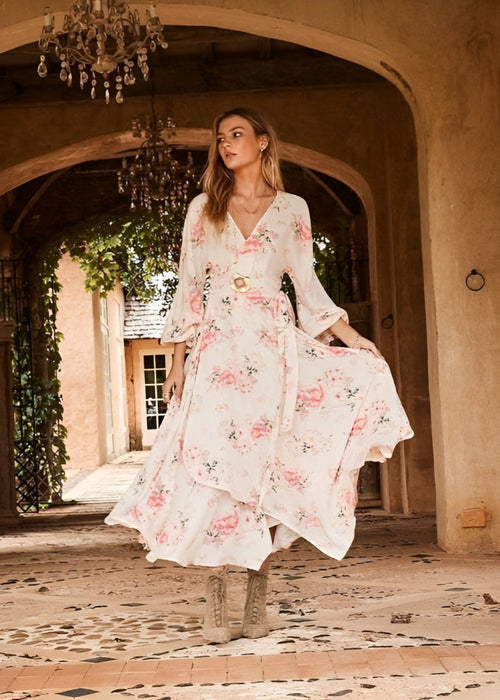 Elegant Floral Maxi Dress