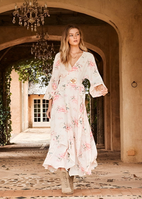 Elegant Floral Maxi Dress