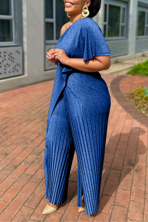 Pleated Glitter Comfy Jumpsuit