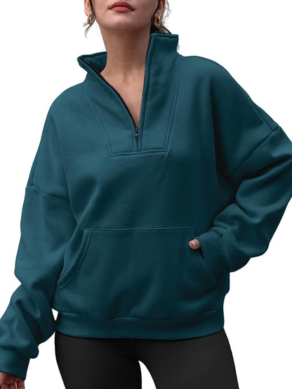 Half Zip Pullover Sweatshirts