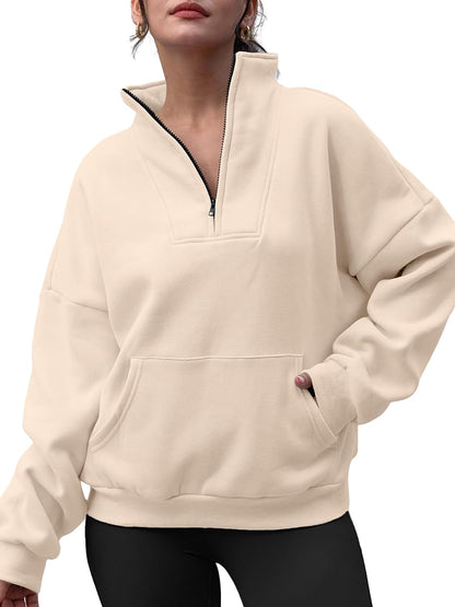 Half Zip Pullover Sweatshirts