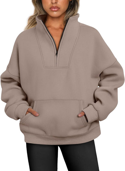 Half Zip Pullover Sweatshirts