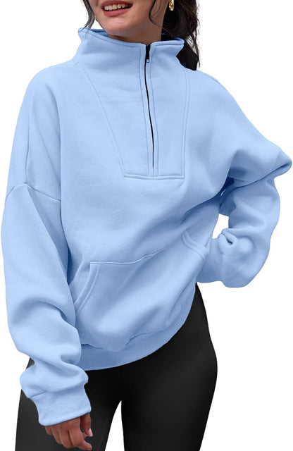 Half Zip Pullover Sweatshirts