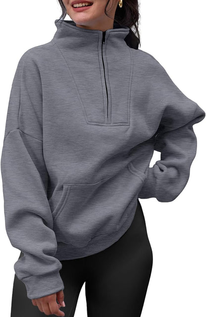 Half Zip Pullover Sweatshirts