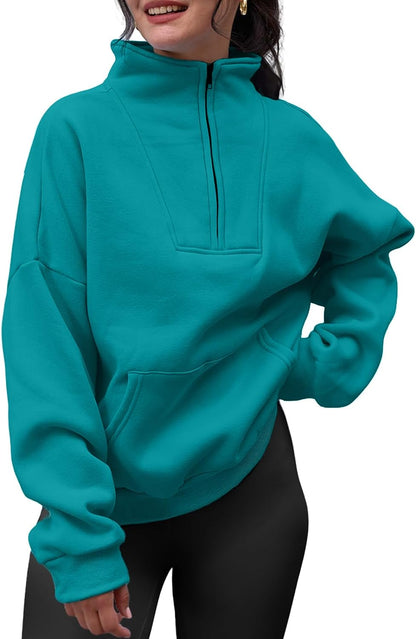 Half Zip Pullover Sweatshirts