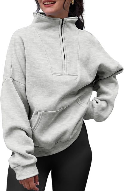 Half Zip Pullover Sweatshirts