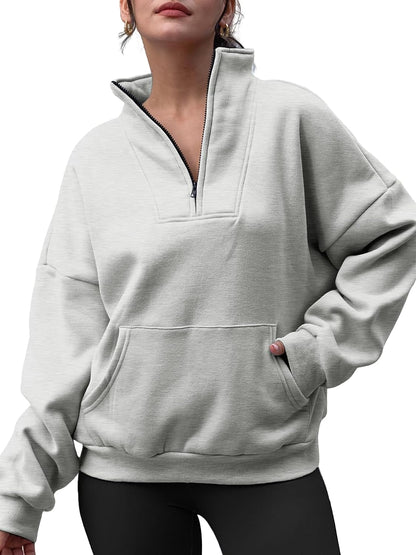 Half Zip Pullover Sweatshirts