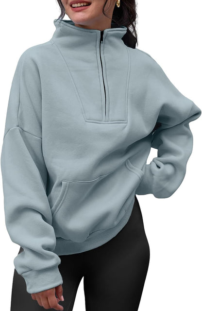 Half Zip Pullover Sweatshirts