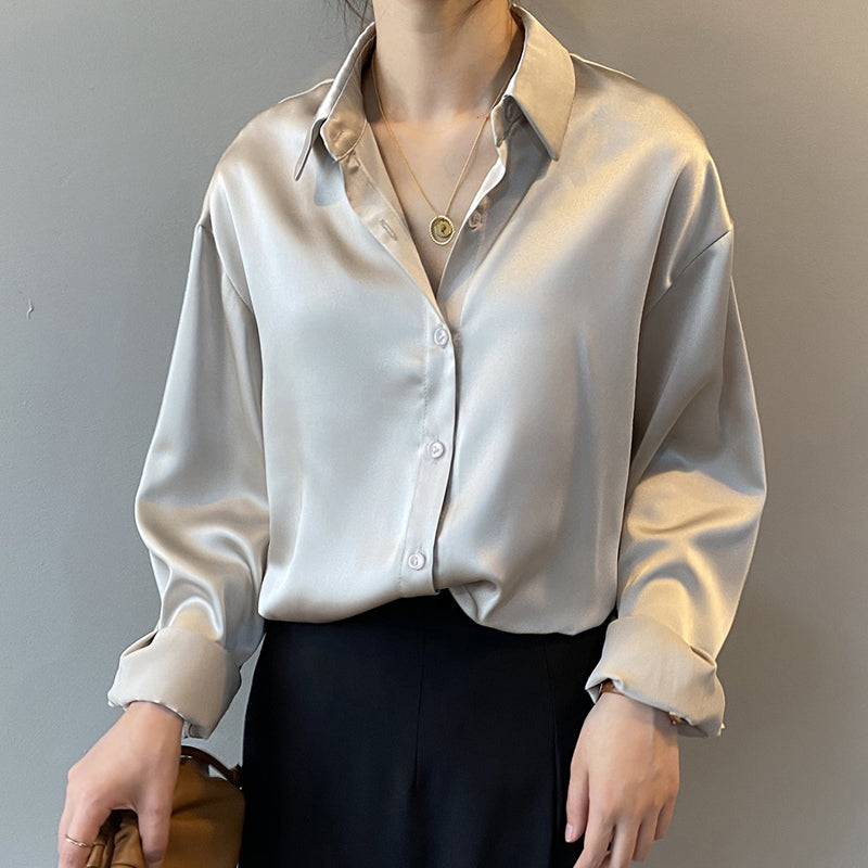 Long Sleeve Silk Shirt