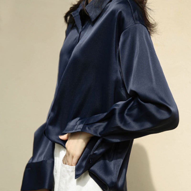 Long Sleeve Silk Shirt