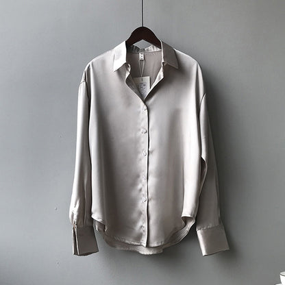 Long Sleeve Silk Shirt