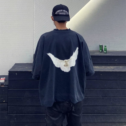 Loose Pigeon Printed T Shirt